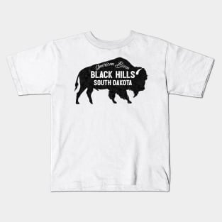 Black Hills South Dakota American Bison Buffalo Kids T-Shirt